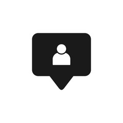 Follower icon vector. social media Follower vector icon. Social network Follower. Notification Icon. Social media icon user