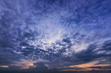 abstract cloudscape pattern while storm begin
