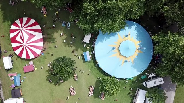 The circus from above