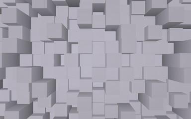 Abstract gray elegant cube geometric background.
