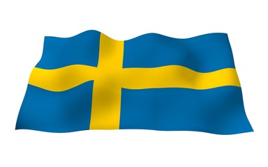 The flag of Sweden. Official state symbol