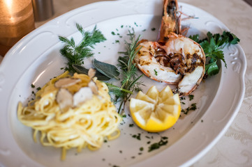 Garnele italienisches Restaurant Sternerestaurant Hotel