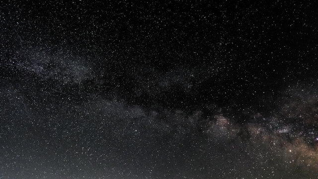Milky Way on the starry night sky
