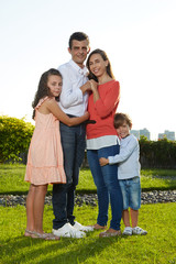 Fototapeta premium Cheerful family