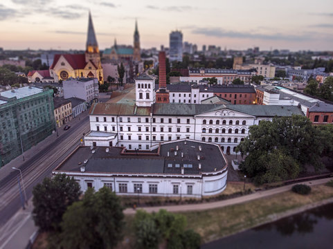 Fototapeta Łódź, Polska. Widok na Białą Fabrykę.