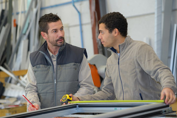measuring the fabricated door