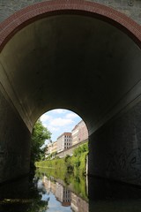 Boat trip on the Karl-Heine-Canal in Leipzig, Germany