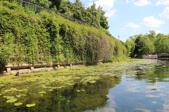 The Karl Heine Canal in Leipzig, Germany