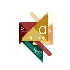 Triangle data visualization design, option infographic layout