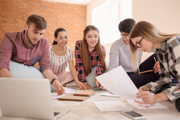 Fototapeta premium Meeting of business team working in office