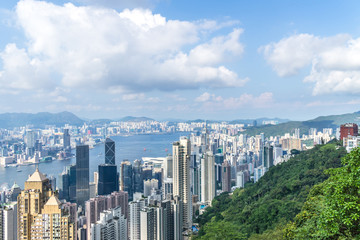 Fototapeta premium panoramic city skyline in urban
