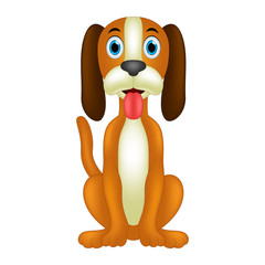 Happy dog illustration