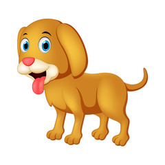 Happy dog illustration