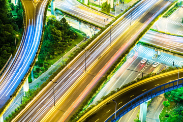 busy traffic overpass in urban