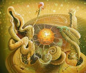Ein Ölgemälde auf Leinwand. Der Ursprung des Lebens. Autor: Nikolay Sivenkov. © Sivenkov