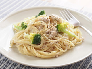 ツナのクリームパスタ