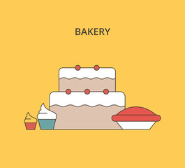 Birthday cake icon