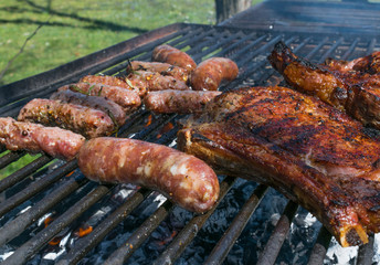 Barbecue party in the garden