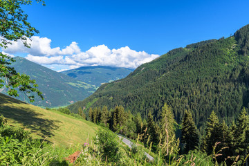 Fototapeta na wymiar View above the Zillertal in Tyrol, Austria