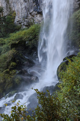 Fototapeta na wymiar Waterfall at Lanin National Park
