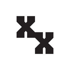 Obraz premium XX letter logo designPrint