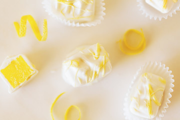 Obraz na płótnie Canvas Homemade LemonChocolates