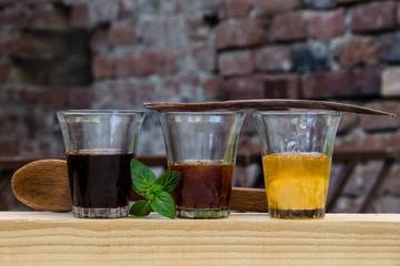 Row of Honey Shots