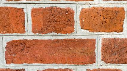 Background old brick wall close-up.