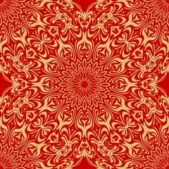 Unique, abstract floral color pattern. Seamless vector illustration. For design, wallpaper, background, print