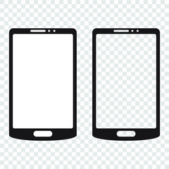 Smartphone icon, mobile phone vector illustration.