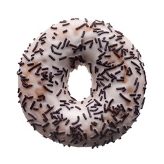 White glaze donut