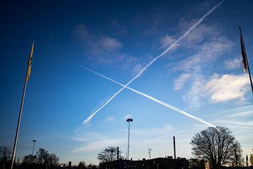 x in the sky