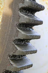 Gear Covered with mud