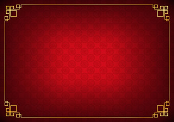 chinese new year background, abstract oriental wallpaper, circle link inspiration, vector illustration 