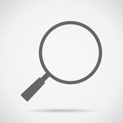 icon simple design for search button vector drawing