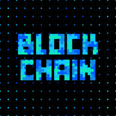 blockchain distributed ledger technology illustration.