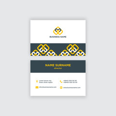 Abstract business card design template vector