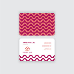 Abstract business card design template vector