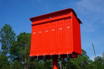 Red mailbox/ postbox