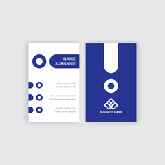 Abstract business card design template vector