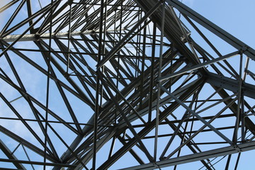 pylon metal electricity power tall construction 