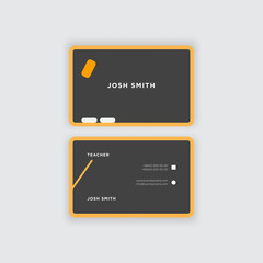 Abstract business card design template vector