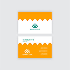 Fototapeta premium Abstract business card design template vector