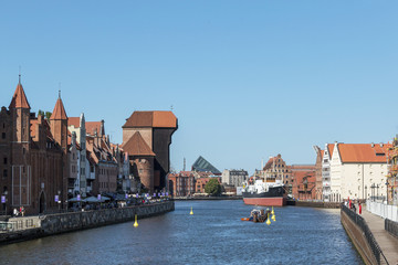 Fototapeta premium Motława River in Gdansk
