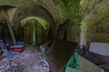 gewoelbe in alten schloss