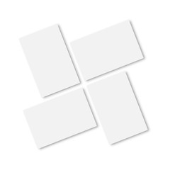 Blank of business card template. Vector illustration