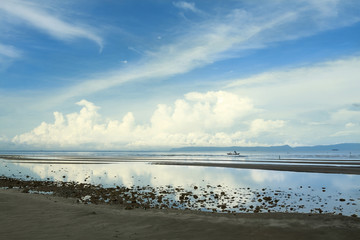 Exploded view of Cambodia seaside.