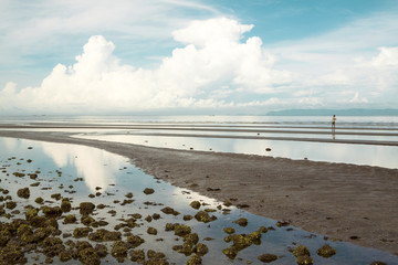 Exploded view of Cambodia seaside.
