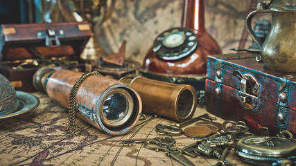 Telescope And Pirate Collection