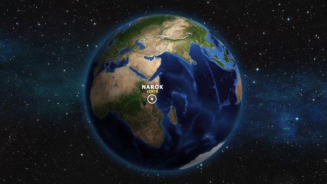 KENYA NAROK ZOOM IN FROM SPACE